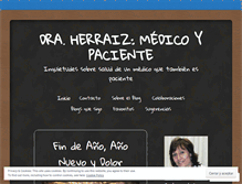Tablet Screenshot of draherraizmedicoypaciente.com